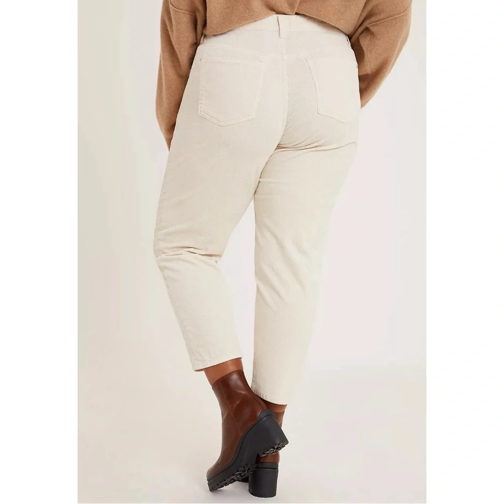 Anthropologie Pilcro High-Rise Slim Boyfriend Corduroy Pants NWT SZ 18W - Picture 6 of 16